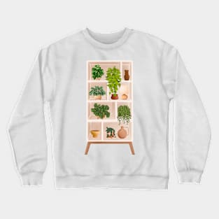 Shelf with plants 4 Crewneck Sweatshirt